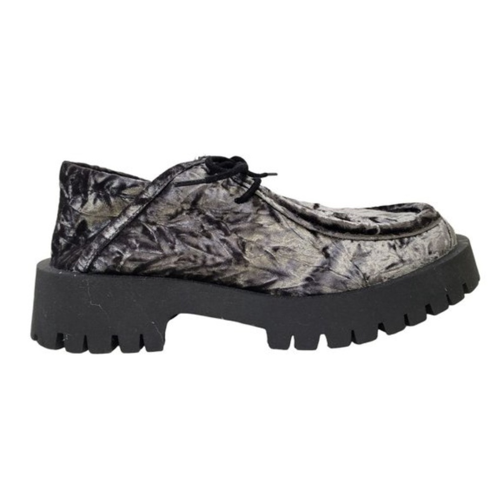 Free People Convertible Velvet Loafer, Gray/Black, Size EU 39 (US 9)